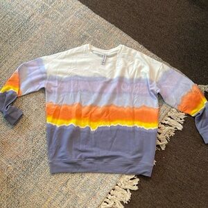 Athleta NWOT tie dye oversized longsleeve